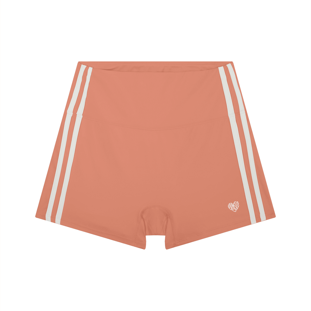 Uniform High-Waist Color Block Yoga Shorts