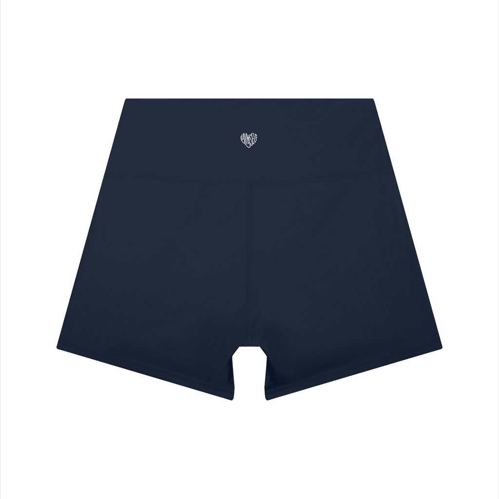 Uniform High-Waist Color Block Yoga Shorts