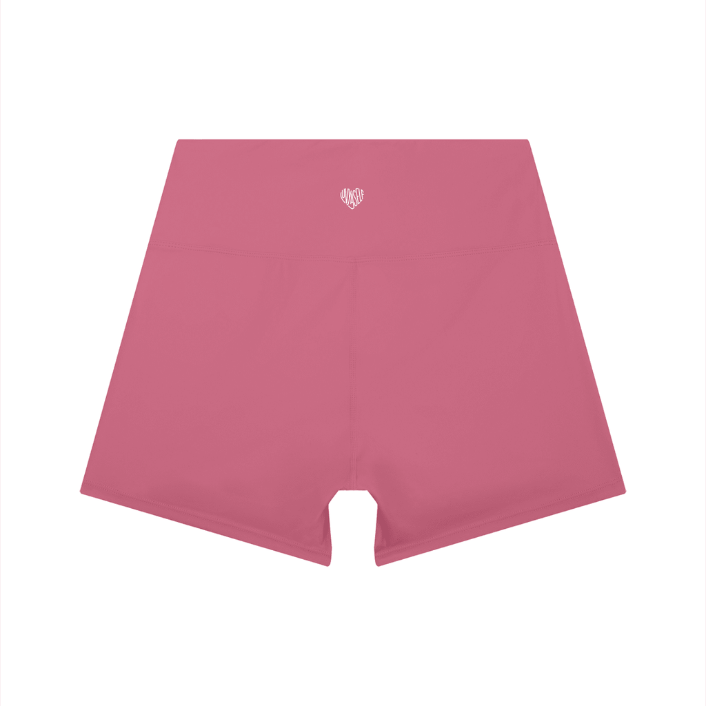 Uniform High-Waist Color Block Yoga Shorts