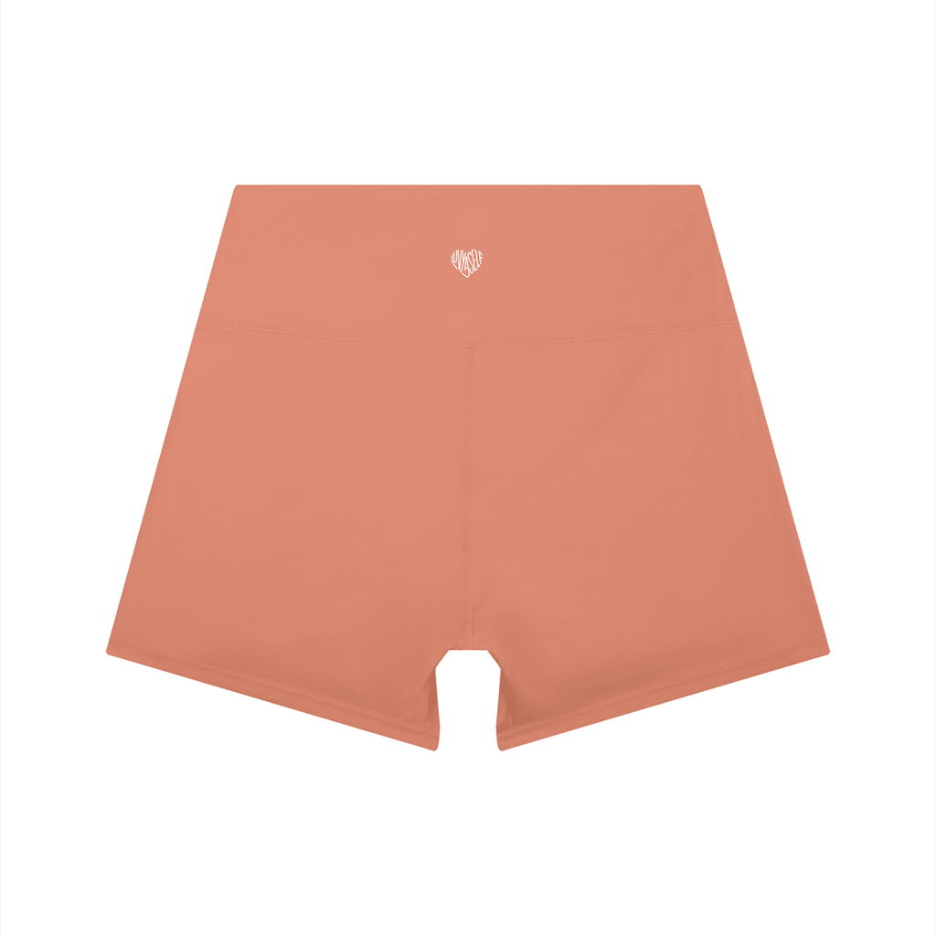 Uniform High-Waist Color Block Yoga Shorts
