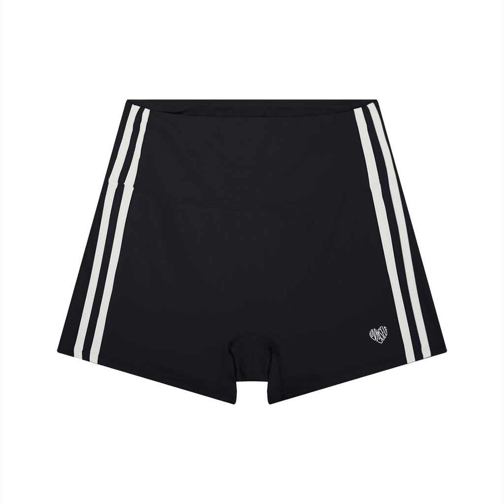 Uniform High-Waist Color Block Yoga Shorts