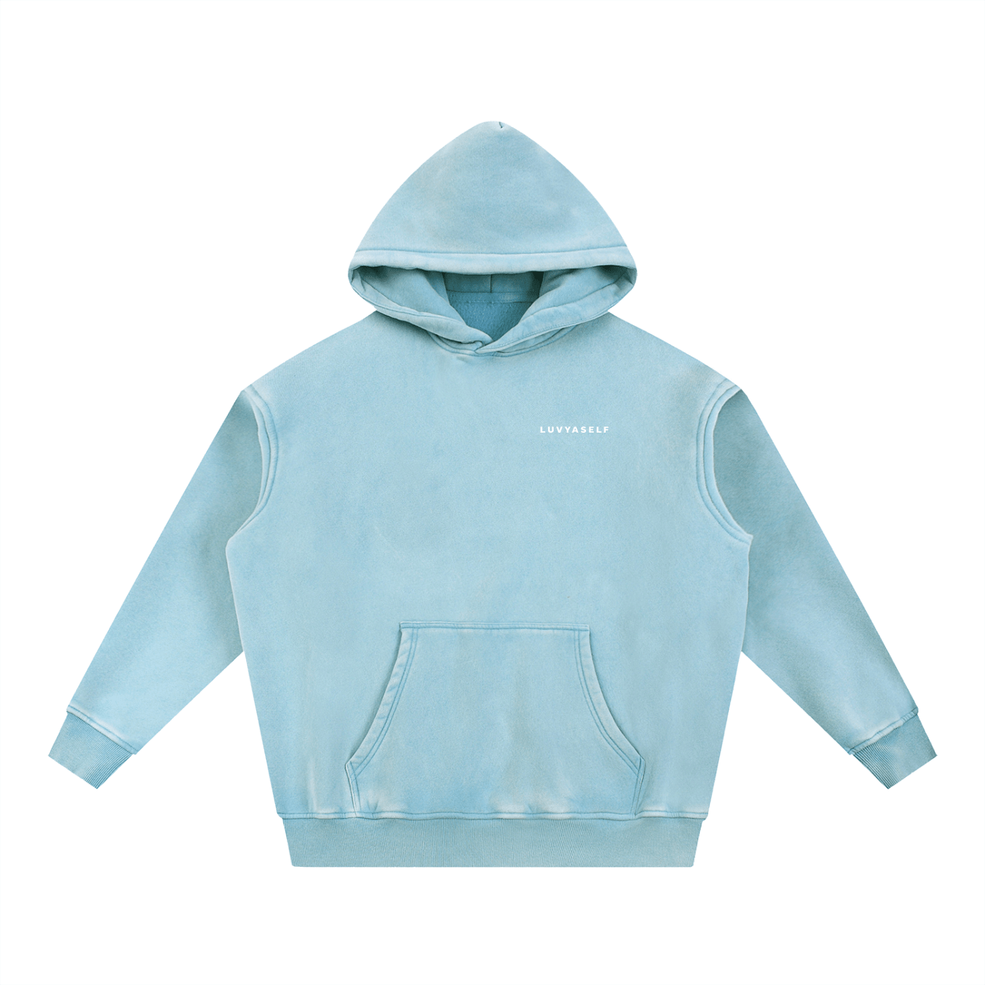 Uniform Snow Wash Fleece Oversize Hoodie