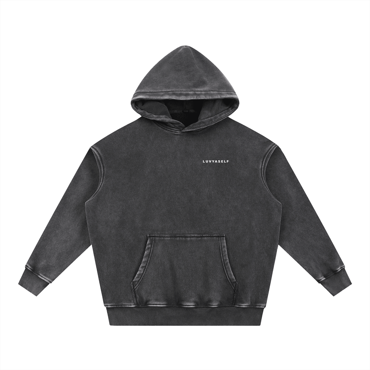 Uniform Snow Wash Fleece Oversize Hoodie
