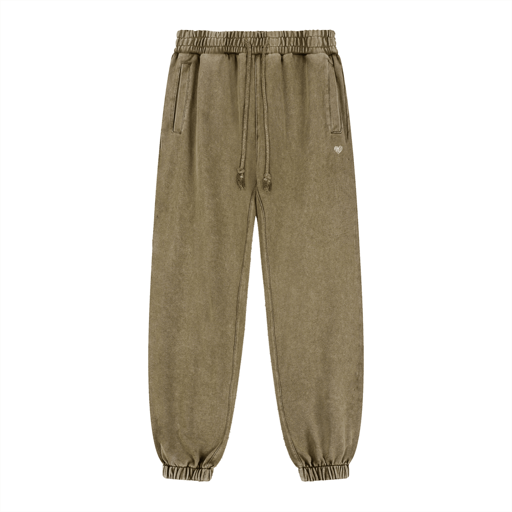 Uniform Snow Wash Heavyweight Jogged Sweatpants