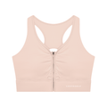 Women’s Cropped Zip Yoga Sports Bra
