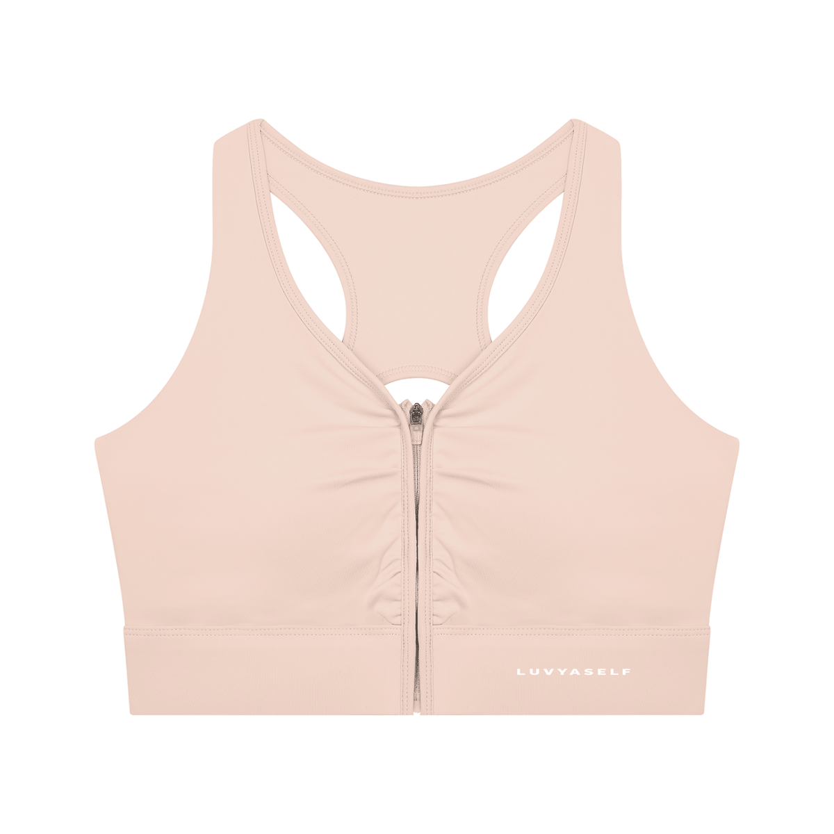 Women’s Cropped Zip Yoga Sports Bra