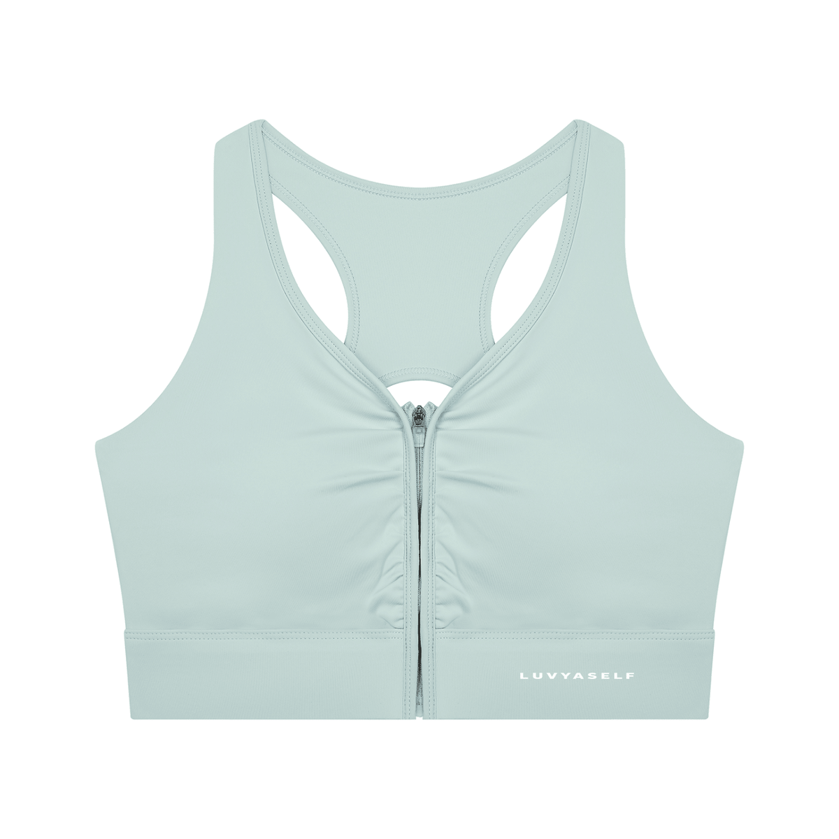Women’s Cropped Zip Yoga Sports Bra