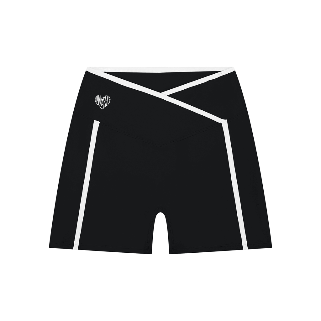 Women’s High Rise Color Block Yoga Shorts
