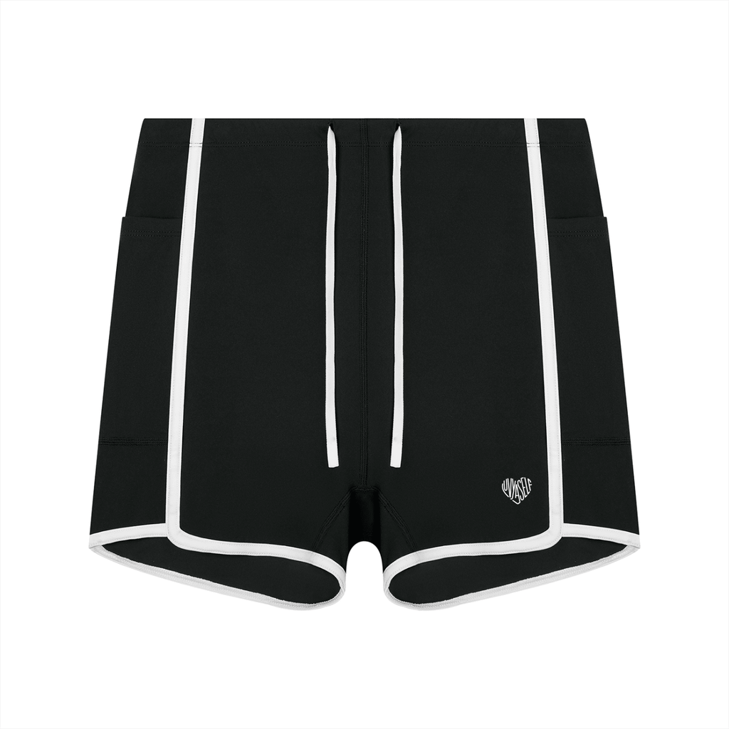 Women's High Waisted Ringer Yoga Shorts