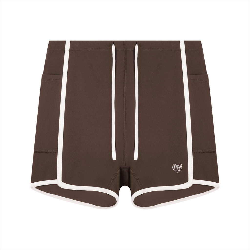 Women's High Waisted Ringer Yoga Shorts