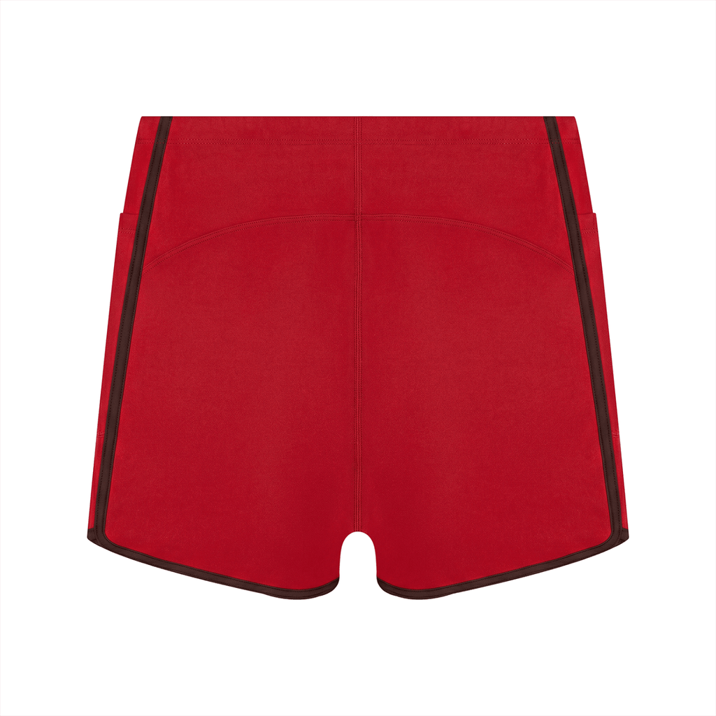 Women's High Waisted Ringer Yoga Shorts