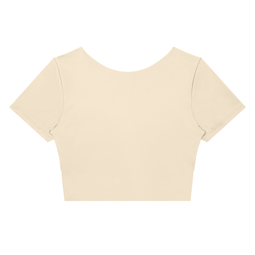 Women's Panelled Crop Yoga T-Shirt