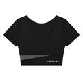 Women's Panelled Crop Yoga T-Shirt
