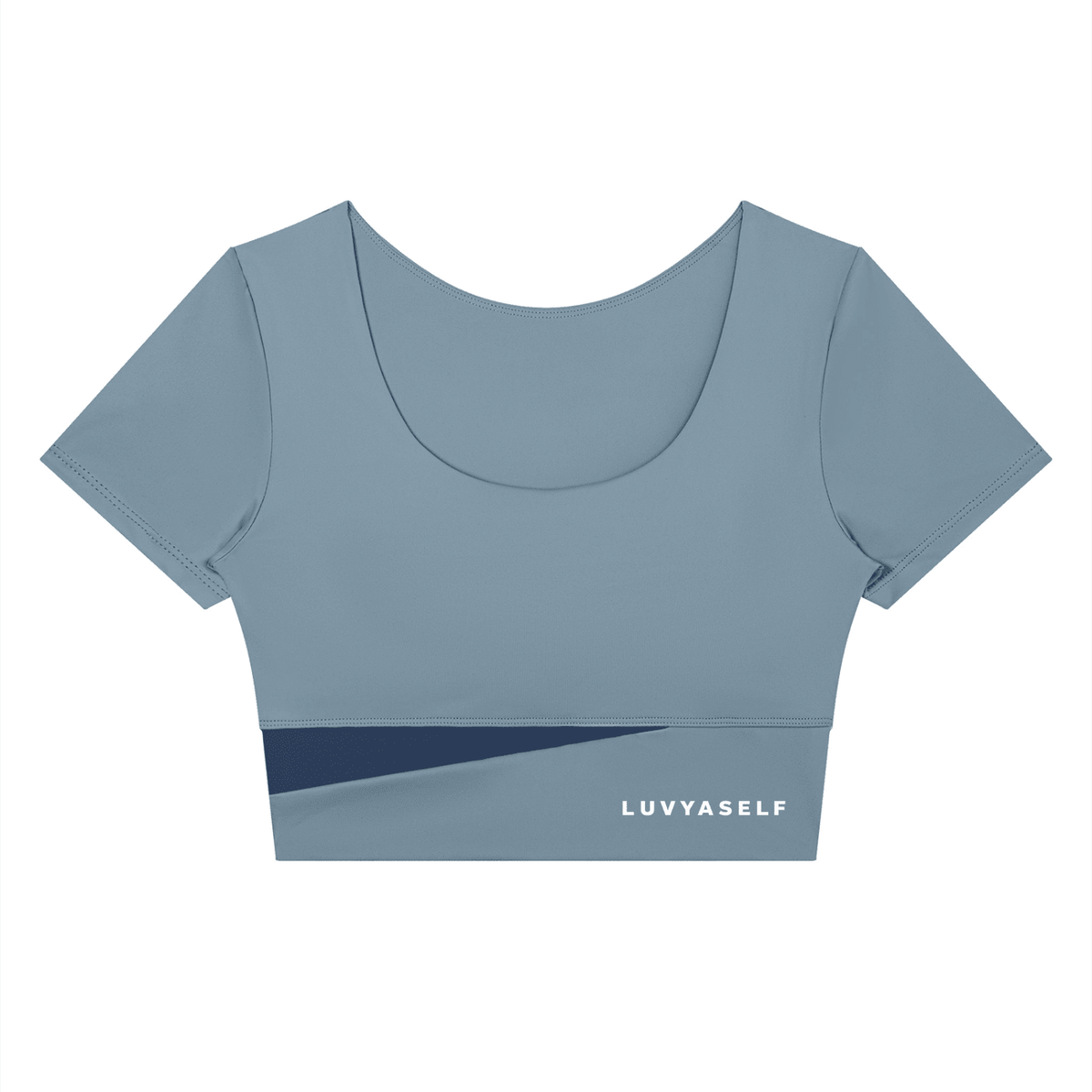 Women's Panelled Crop Yoga T-Shirt