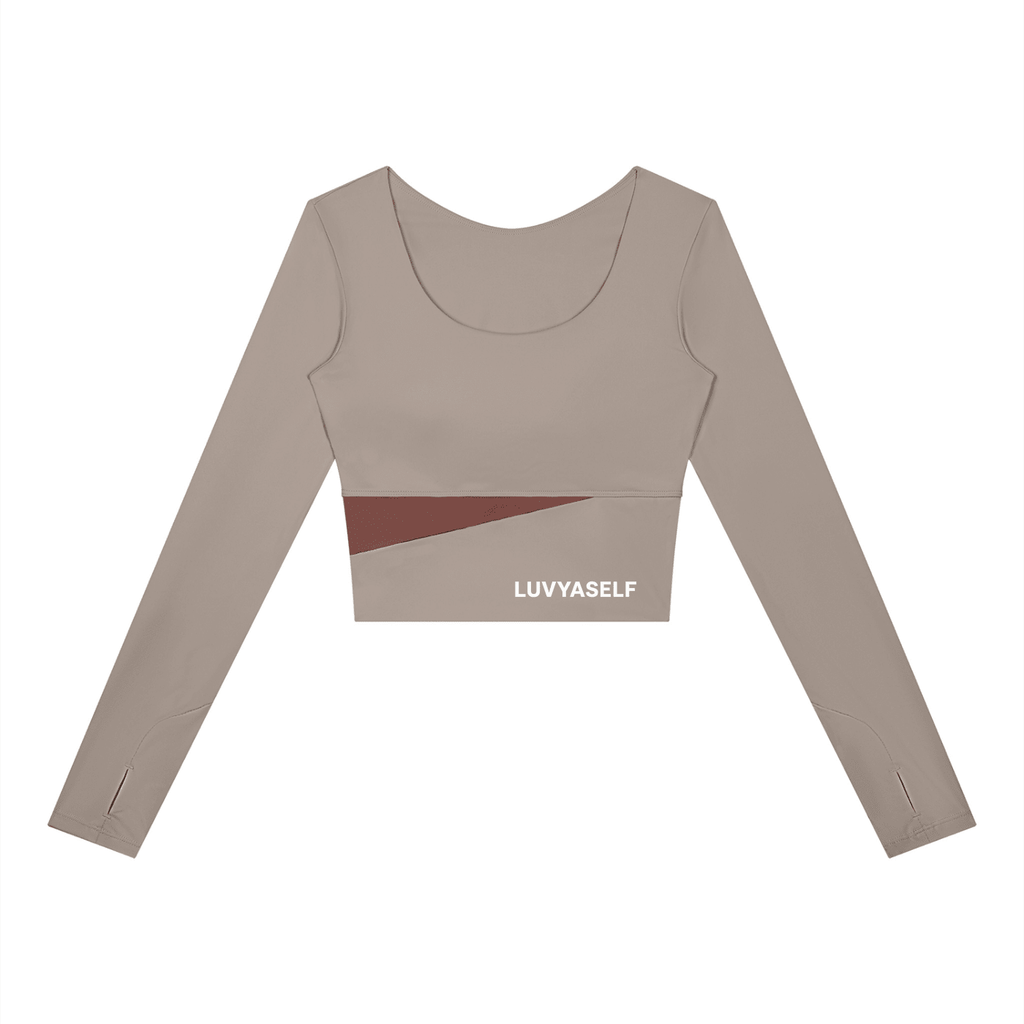 Women's Panelled Long Sleeve Yoga T-Shirt