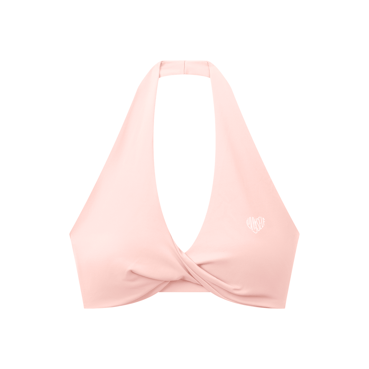 Women's Pleated Halter Sports Bra