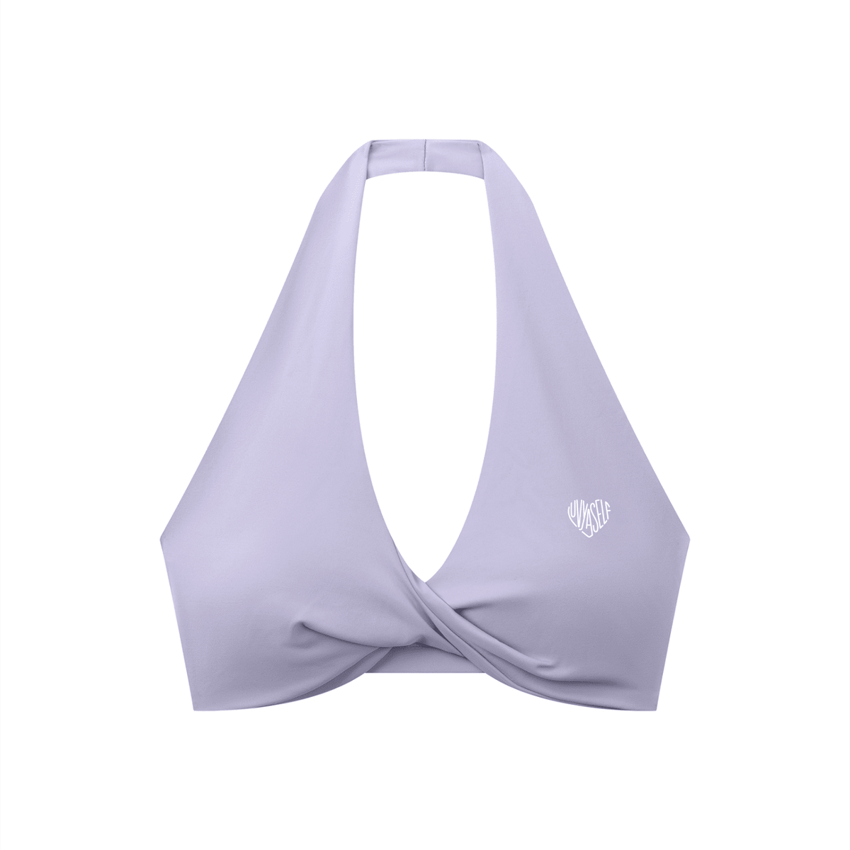 Women's Pleated Halter Sports Bra
