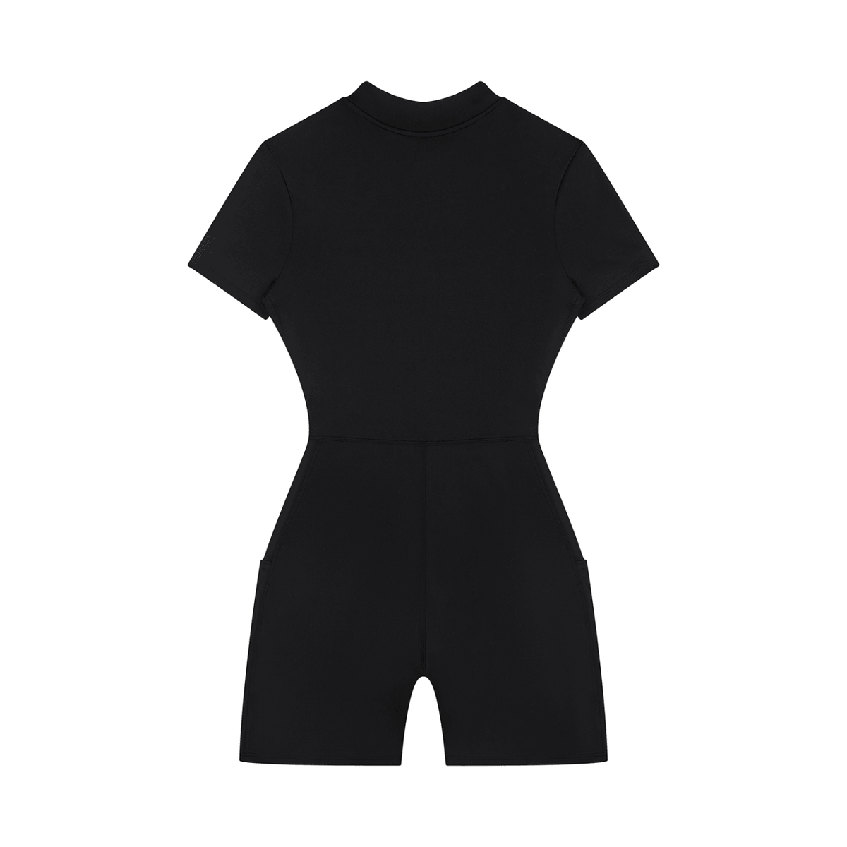Women's Quarter-Zip Short Sleeve Romper