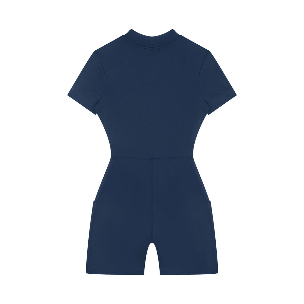 Women's Quarter-Zip Short Sleeve Romper