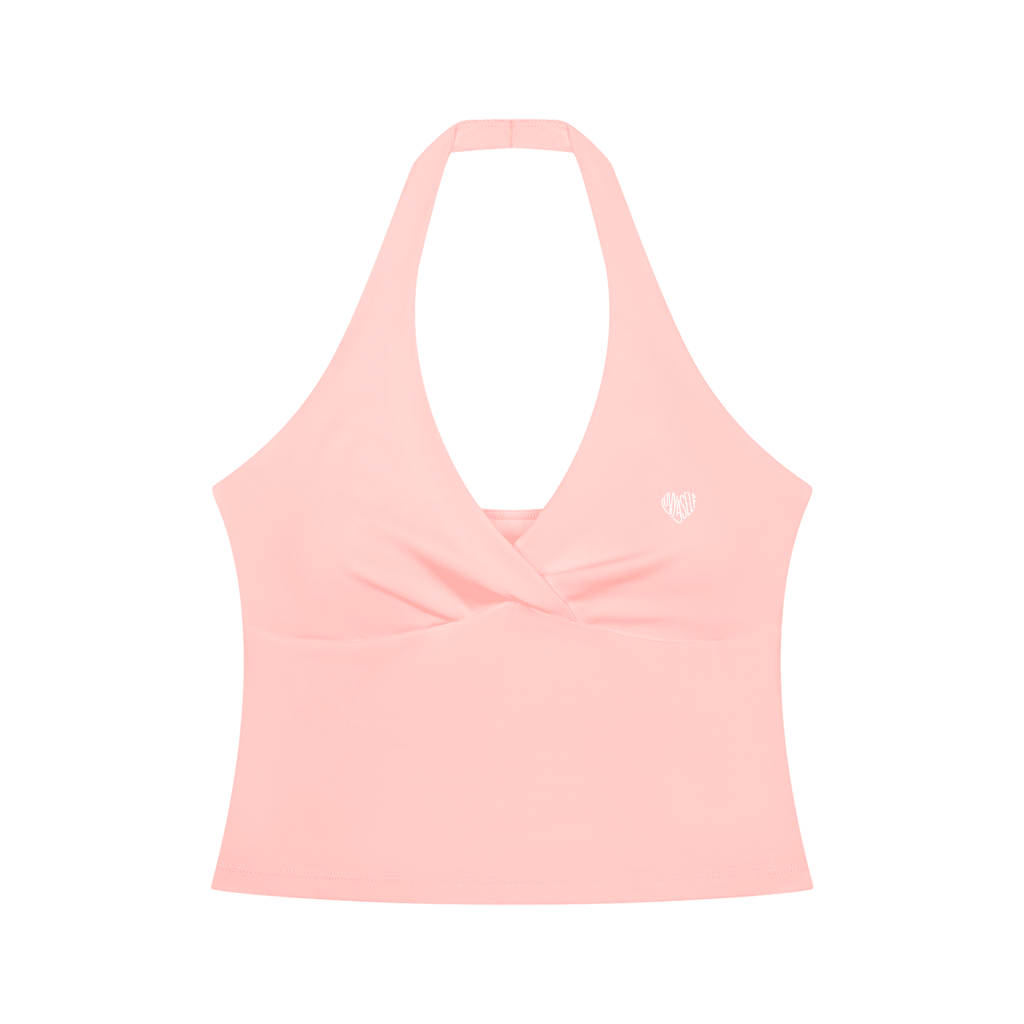 Women’s Ruched Halter Yoga Tank Top