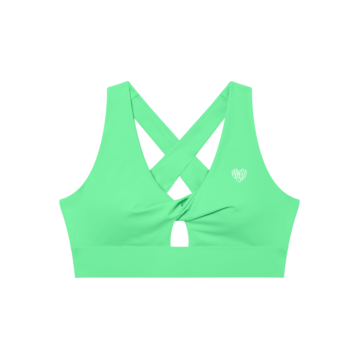 Women's Twist Front V-Neck Sports Bra