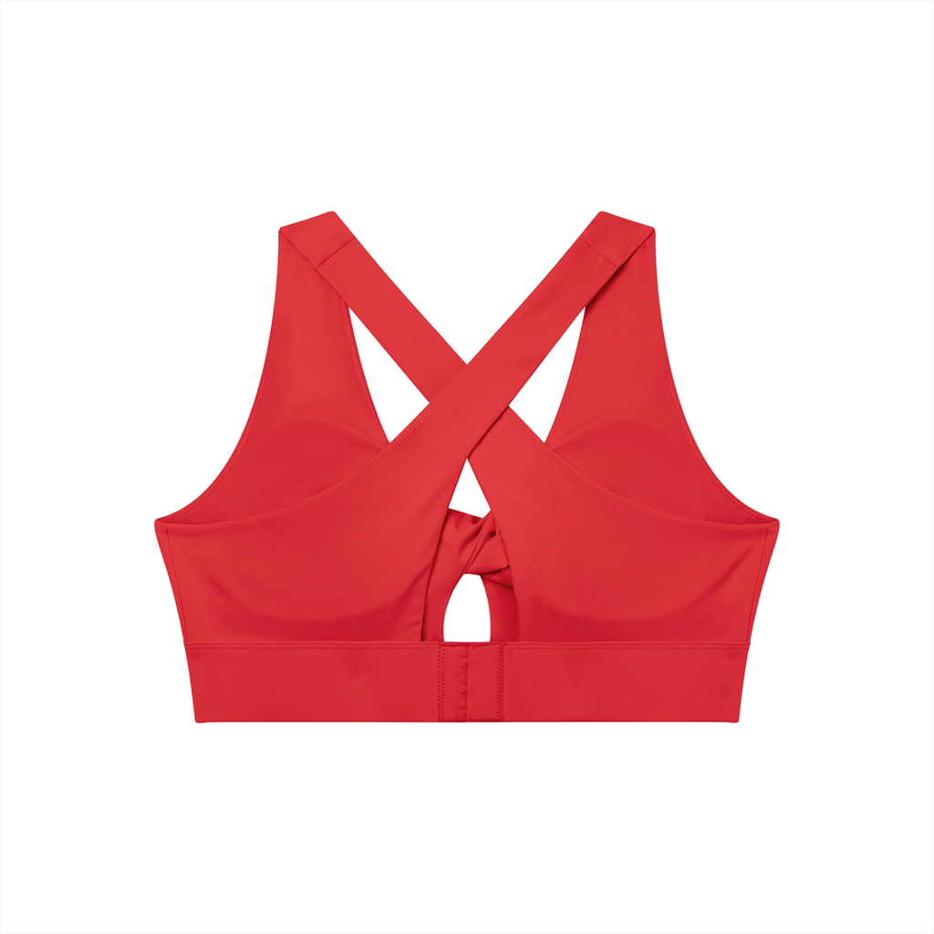Women's Twist Front V-Neck Sports Bra
