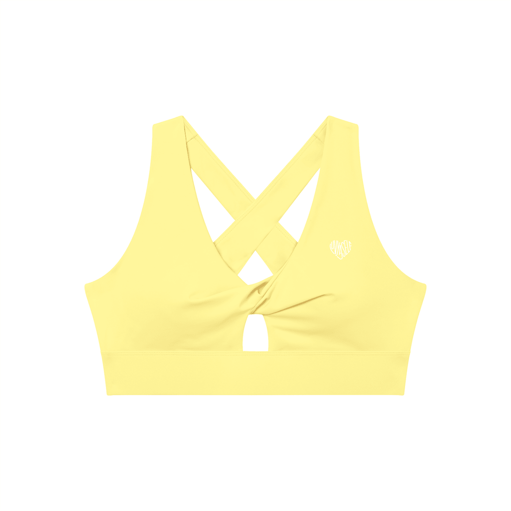 Women's Twist Front V-Neck Sports Bra