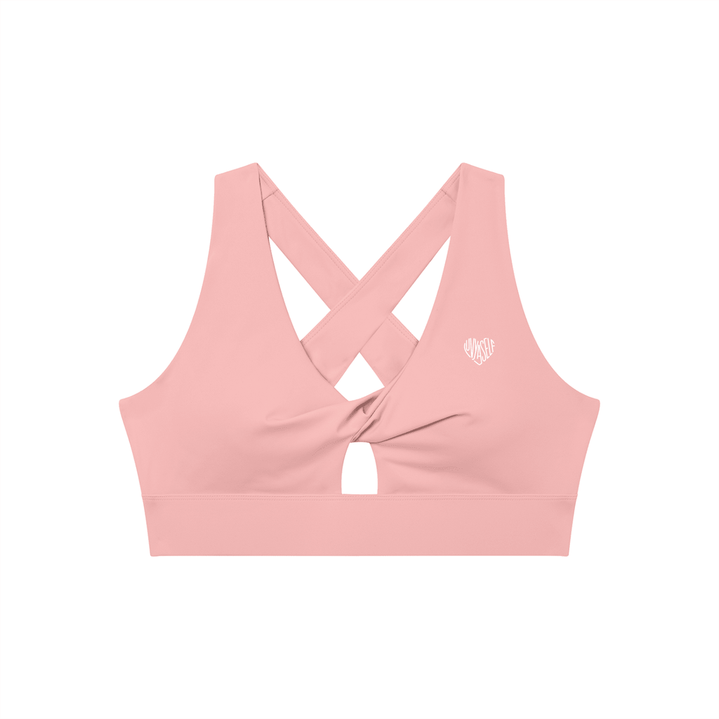 Women's Twist Front V-Neck Sports Bra
