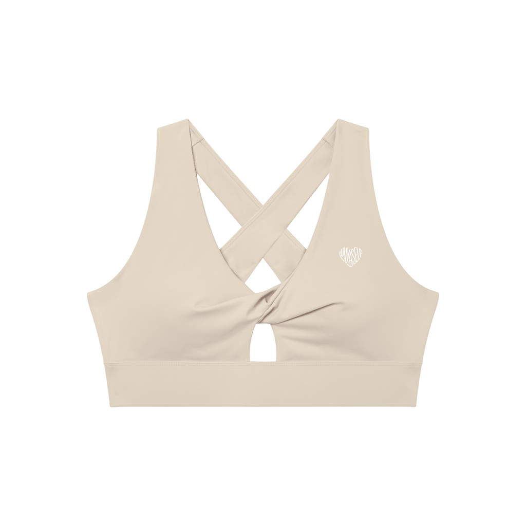 Women's Twist Front V-Neck Sports Bra