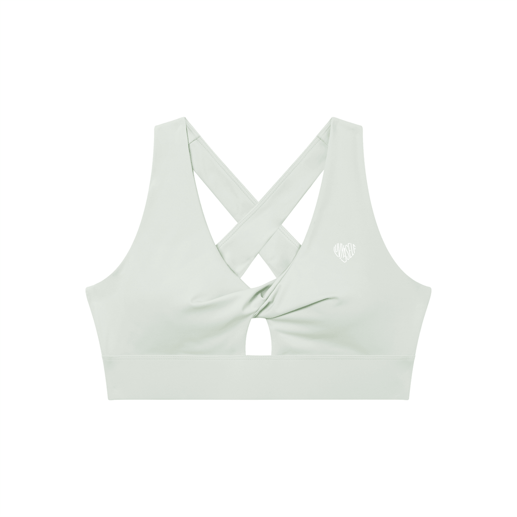 Women's Twist Front V-Neck Sports Bra