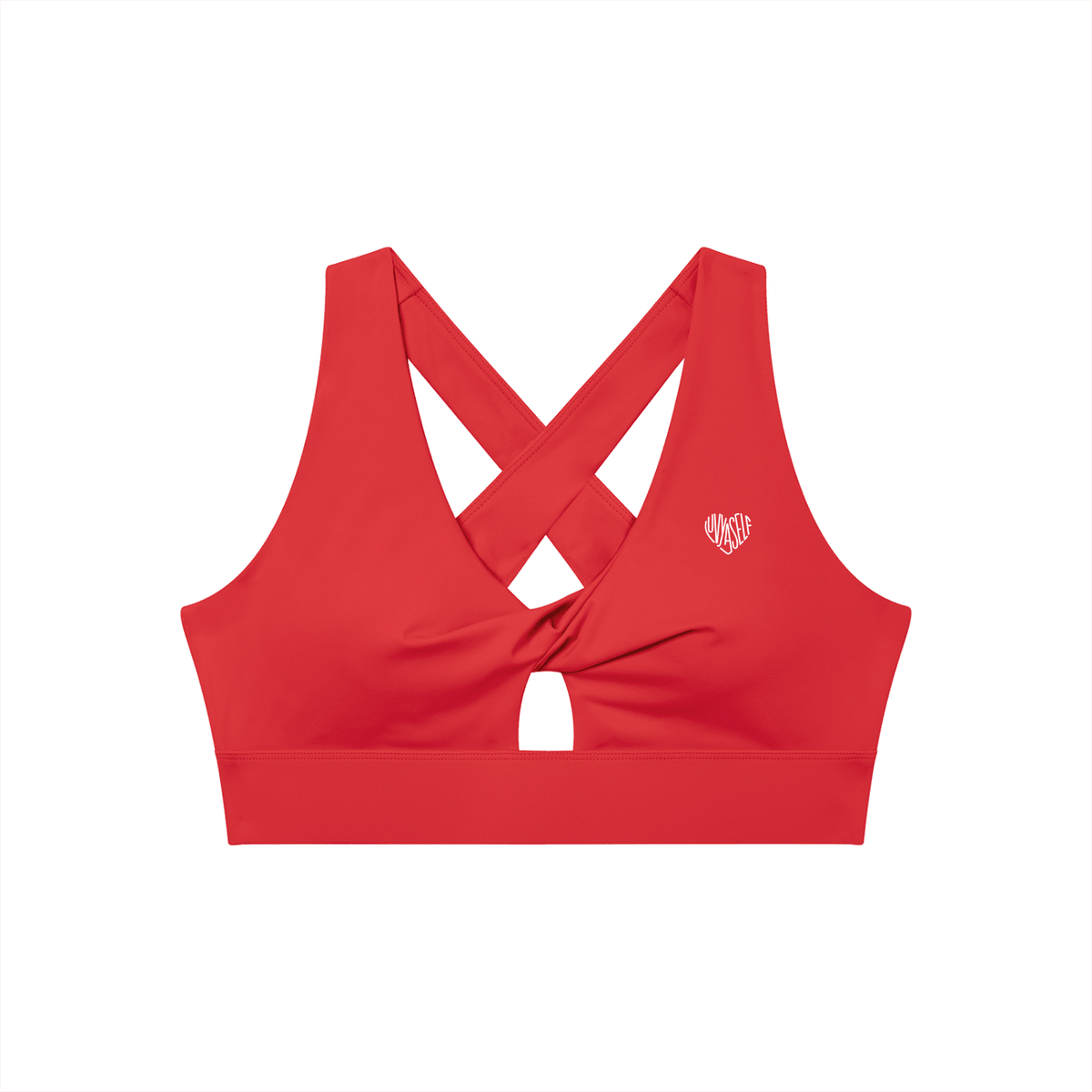 Women's Twist Front V-Neck Sports Bra